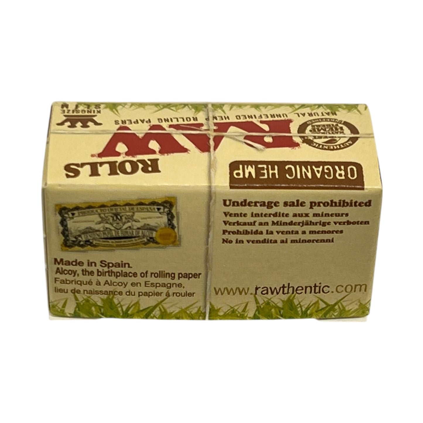 RAW Organic Hemp 5m King Size Slim Rolling Paper Roll – Unbleached & Organic