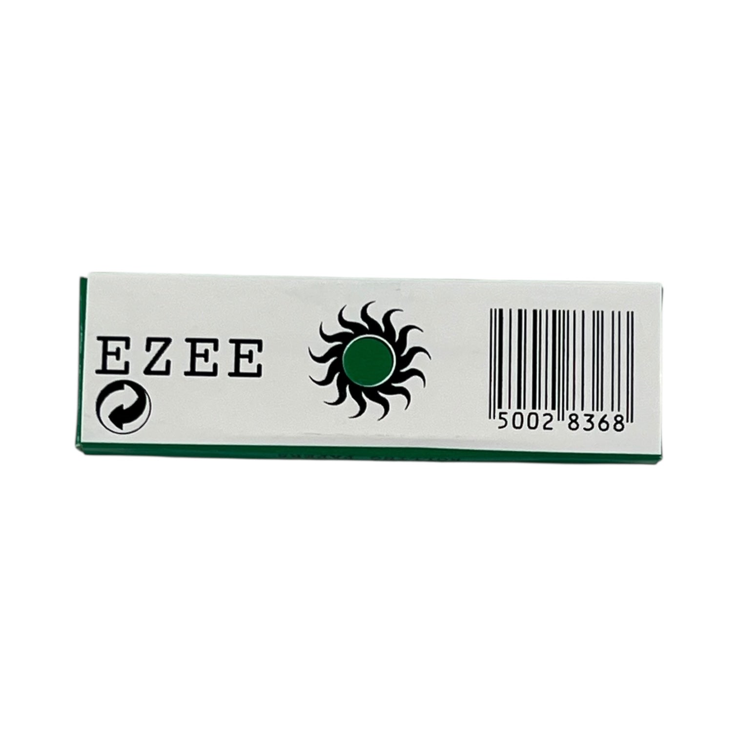 Back of Pack - Ezee Green Regular Rolling Papers - 50 per Pack. 