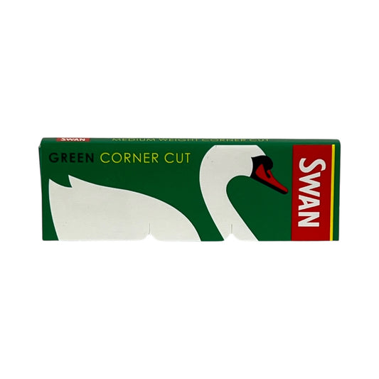 Swan Green Regular Rolling Papers – Medium Weight Cut Corners | 50 Leaves