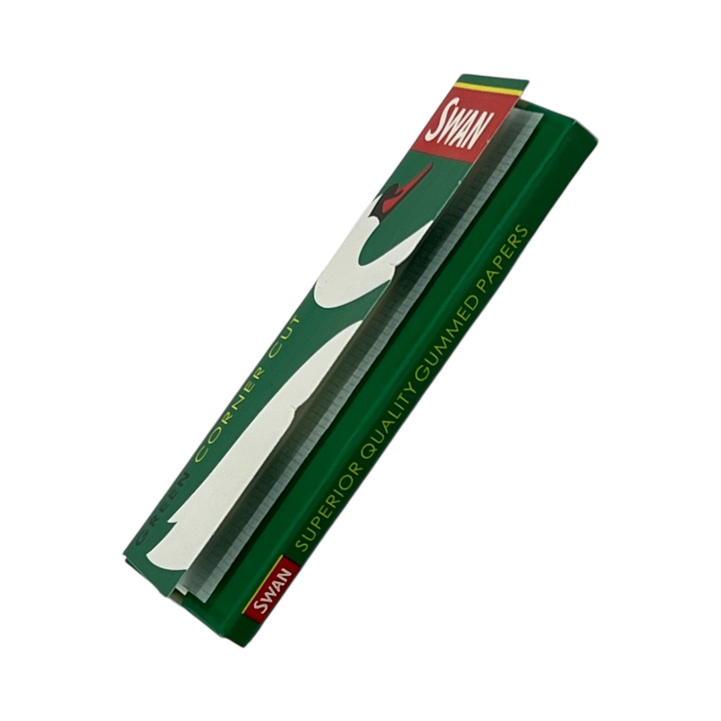 Swan Green Regular Rolling Papers – Medium Weight Cut Corners | 50 Leaves