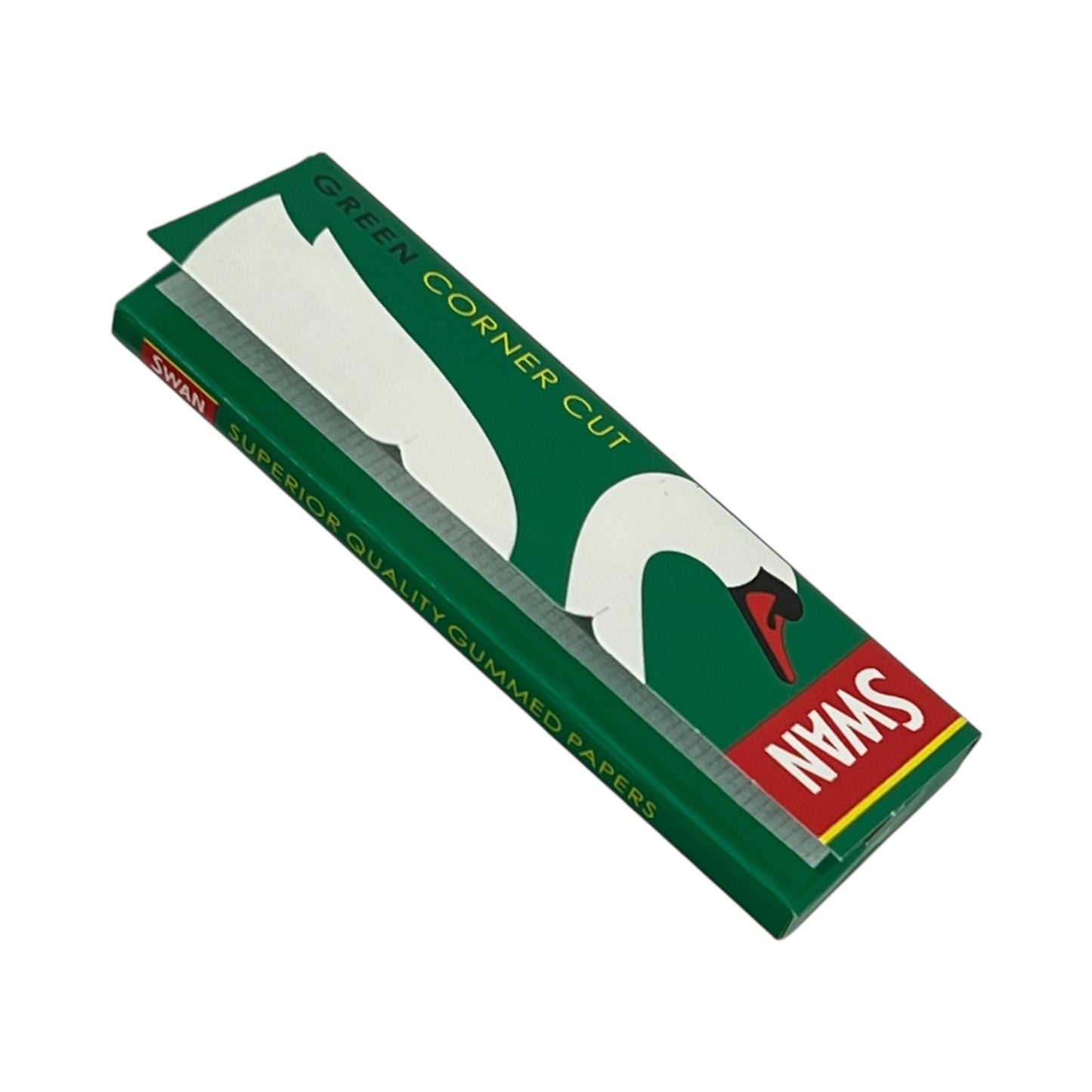 Swan Green Regular Rolling Papers – Medium Weight Cut Corners | 50 Leaves